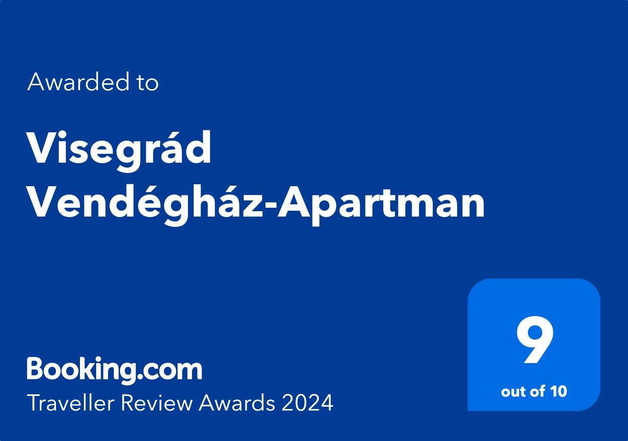 Booking.com Traveller Review Awards 2024 - Visegrád Vendégház-Apartman